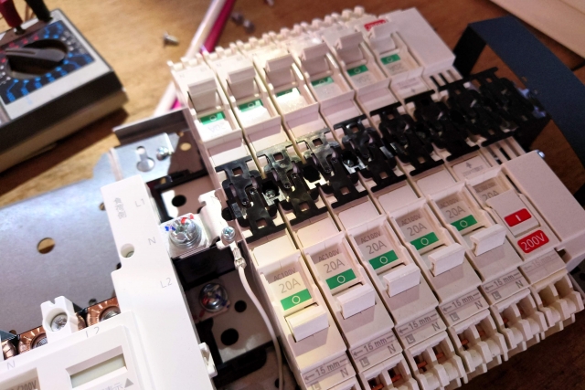 a close up of a circuit board